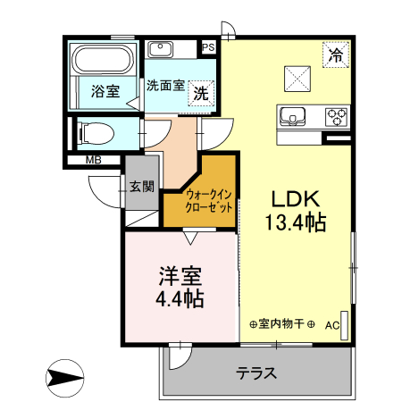 ファミール カルミアの間取り