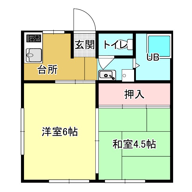 河崎ハイツの間取り