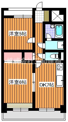 板橋区成増のマンションの間取り