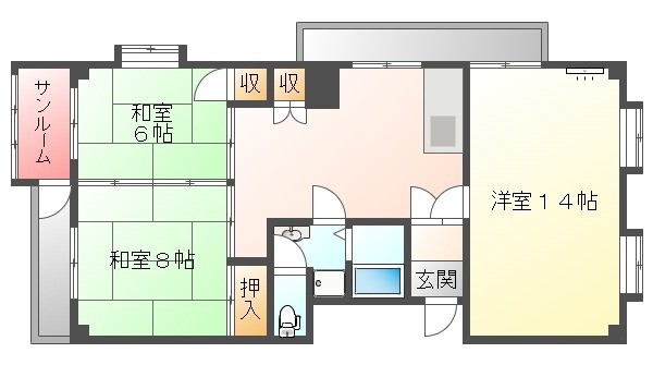 サクセス加賀の間取り