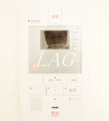 セキュリティ　モニター付きインターフォンです。