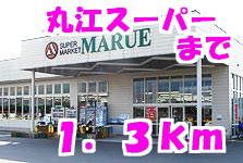 スーパー　丸江スーパー（スーパー）まで1300m