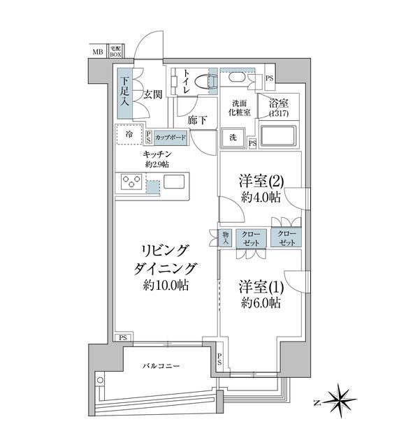 プラウド銀座一丁目の間取り写真