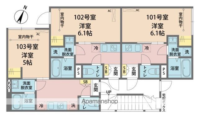 小田急江ノ島線 大和駅 徒歩11分 3階建 築2年の間取り写真