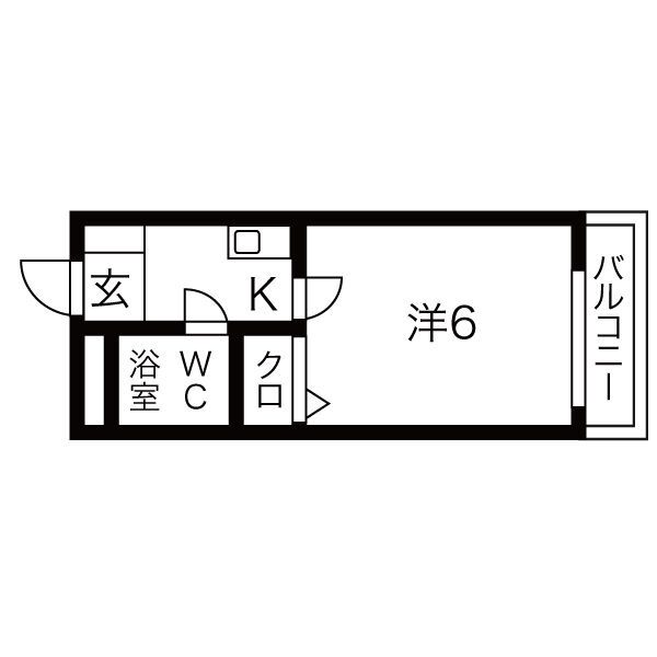 かんまつ728ハイツの間取り