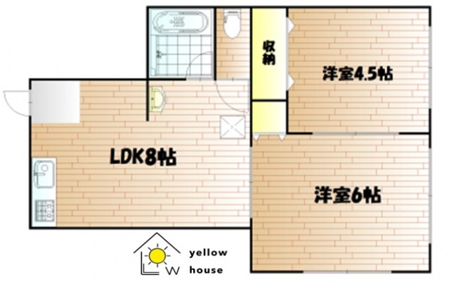 岡山市北区春日町のマンションの間取り