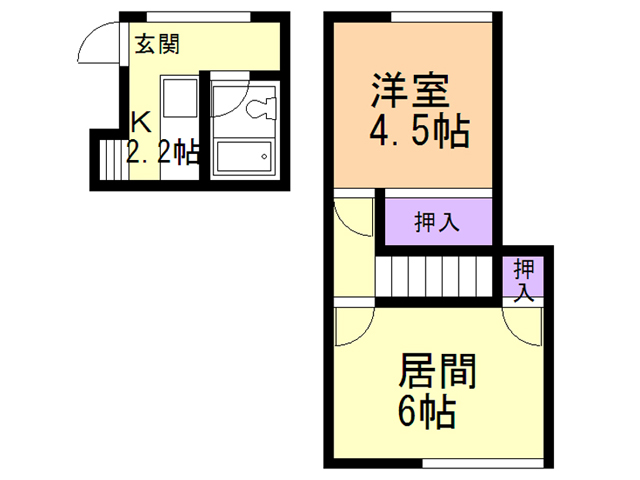 ハイツハマダの間取り