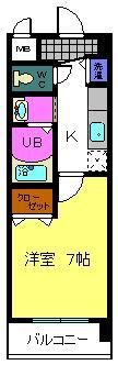 八尾市末広町のマンションの間取り