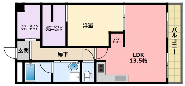 アプリーレ武庫川の間取り