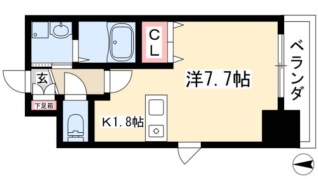 プレサンス桜通アベニューの間取り