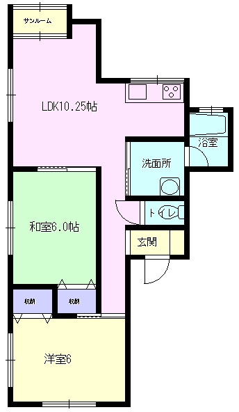 ハイライフ菅沢の間取り