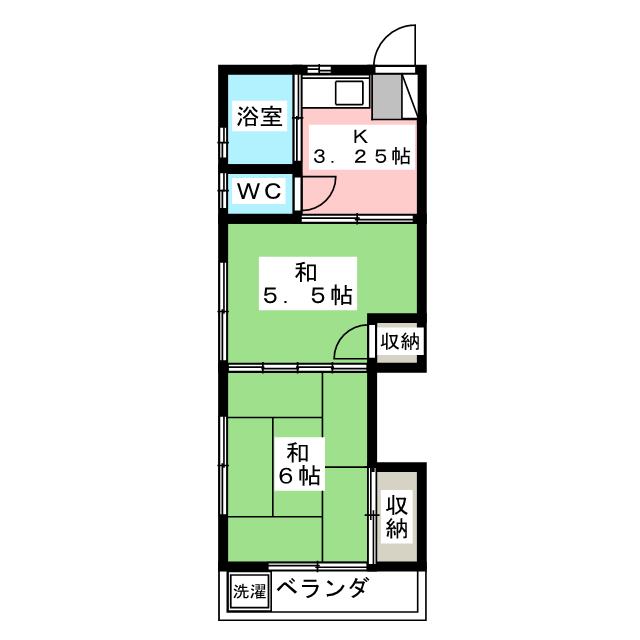 大月マンションの間取り