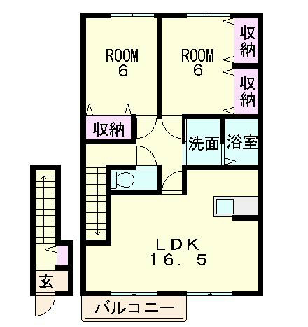 アンティーブの間取り