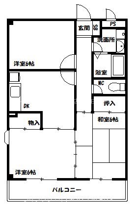 ハウスフリーデの間取り