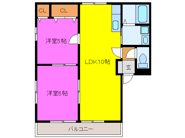 エスポワールＳの間取り