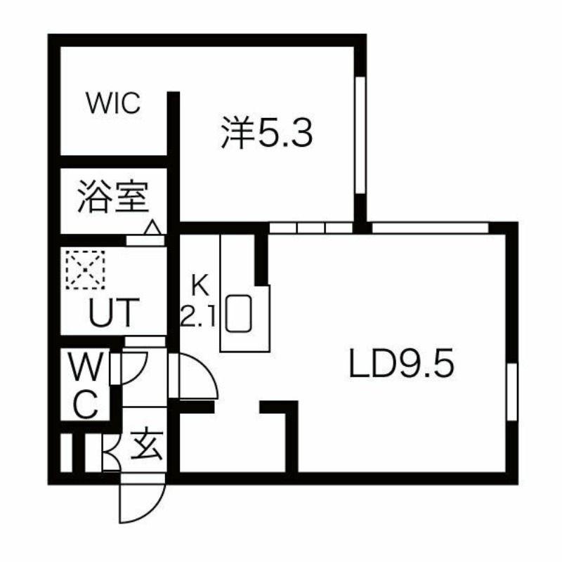 Bellagio　tsukisamuの間取り