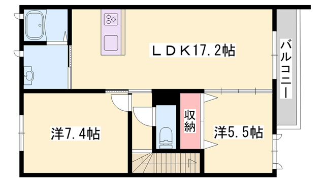 ヴィラーチェ新在家の間取り