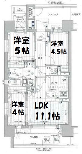 プレサンスロジェ名古屋浅間町ザ・レジデンスの間取り