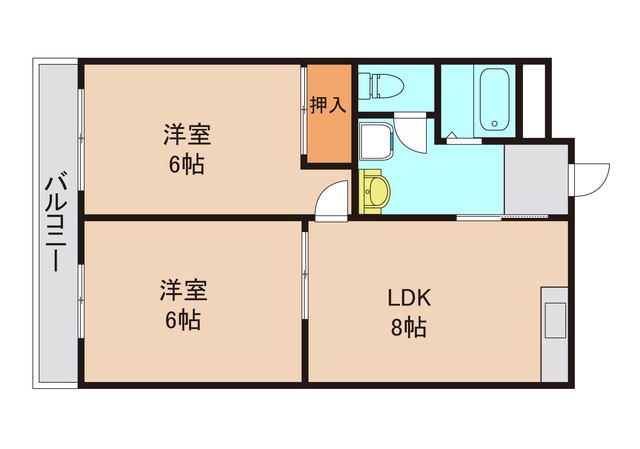 市川市富浜のマンションの間取り