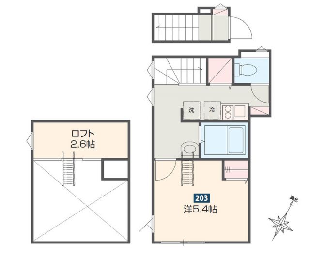 MELDIA大宮IVの間取り