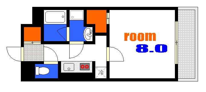 広島市西区南観音のマンションの間取り