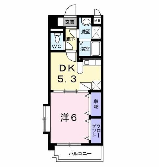 菊池郡菊陽町大字津久礼のマンションの間取り