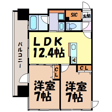 さくらHills NISHIKI Platinum Residenceの間取り