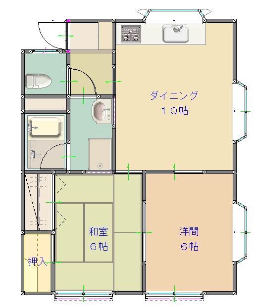 武町住居　東の間取り