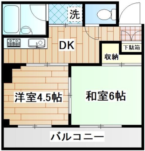 横浜市保土ケ谷区岩井町のマンションの間取り