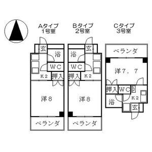 サンハナブサの間取り