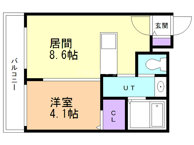 エヴァンスコート南３条の間取り