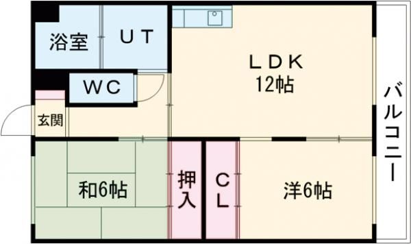 赤城マンションの間取り