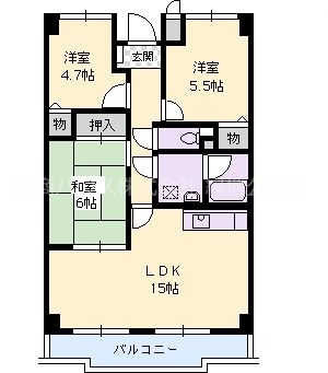 リヴェール緑地の間取り