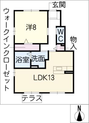 プランドールＮ浄水Ａ棟の間取り