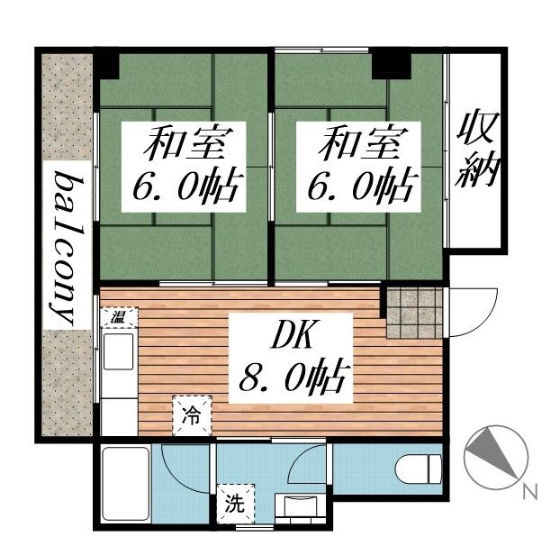 コーポラスＮＯＭＯＴＯの間取り