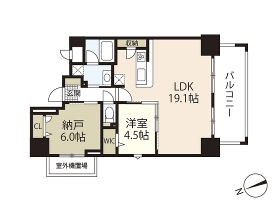 ザ・マジェスティー小町壱番館の間取り