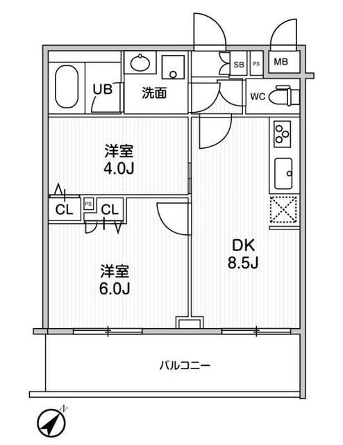 ＬＩＭＥ　ＲＥＳＩＤＥＮＣＥ　ＨＩＫＩＦＵＮＥの間取り