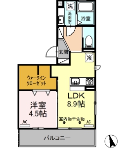 みよし市三好町のアパートの間取り