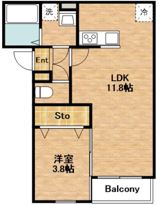 リタリッチ鳥栖壱番館の間取り