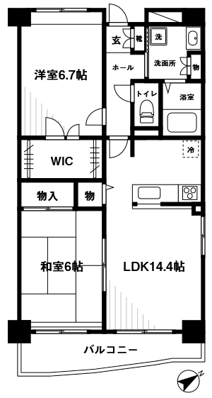 ロンディネ調布の間取り