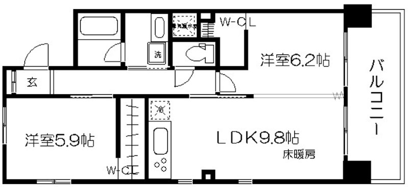 IL ROSSO堀川六角の間取り