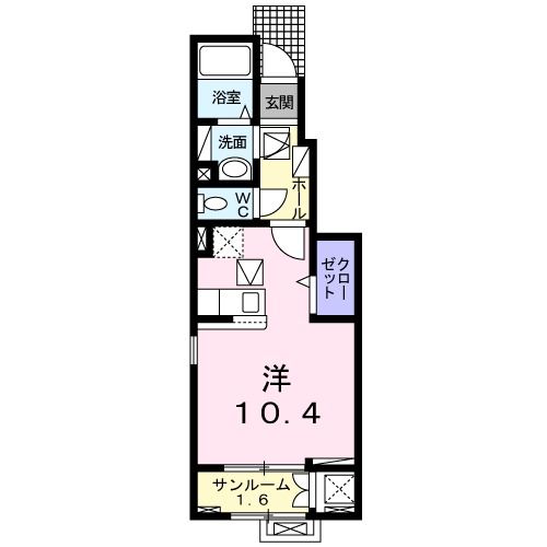 アルカンシェル成沢Ａの間取り