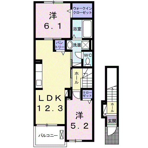 ハイバリースクエア田原の間取り