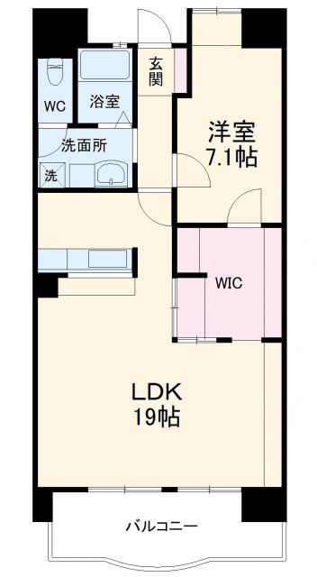 袋井市愛野東のマンションの間取り