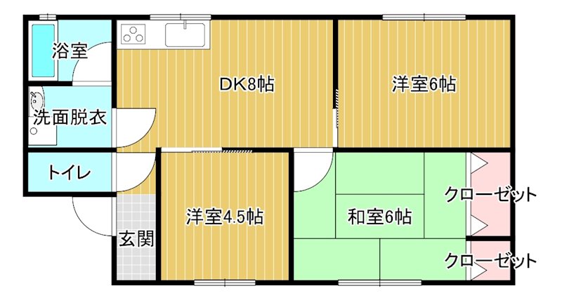 クレストコートの間取り