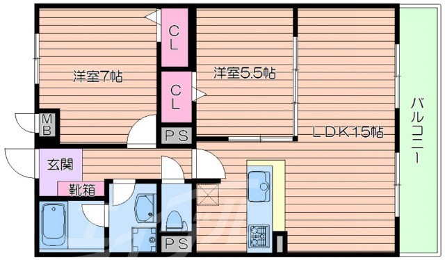 ソラードセンリの間取り