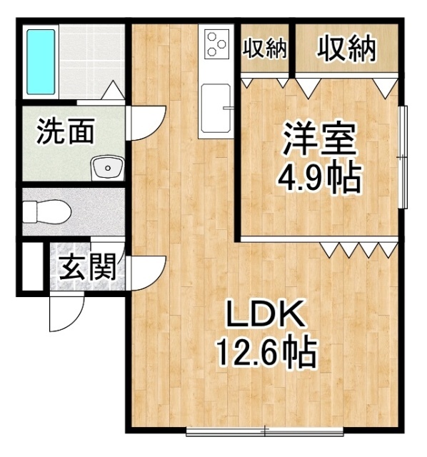 プレーリーハイツの間取り