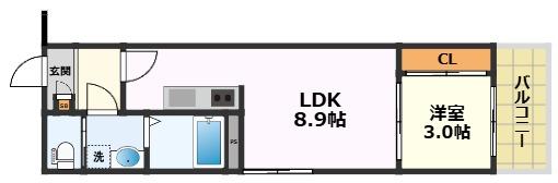 Calm栄生の間取り