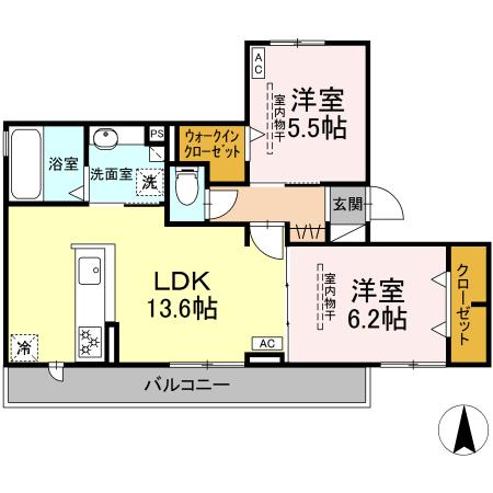 グリシーナの間取り