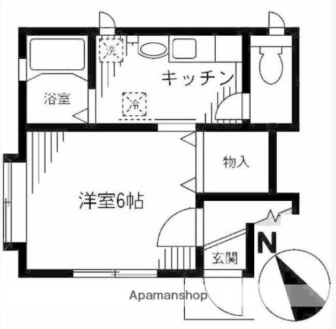 ＪＲ山手線 駒込駅 徒歩10分 2階建 築24年の間取り写真